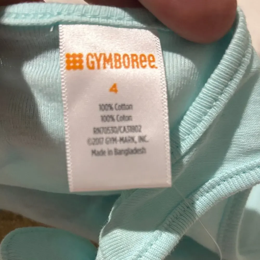 Gymboree 4 Aqua glitter sunglasses Tank Top epic threads 4 Coral Shorts Set nwot